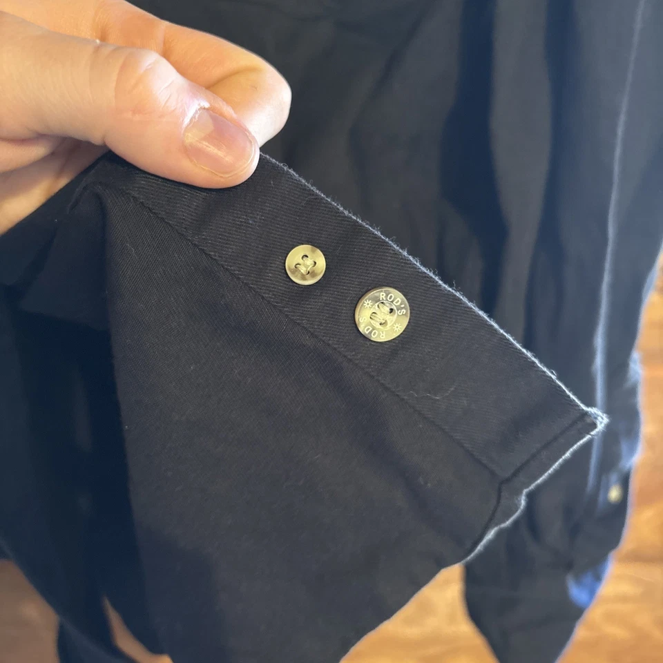 Rod's мужские большие черные на пуговицах 100% хлопок - Изображение 4 из 4