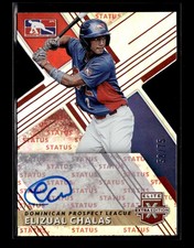 2019 Panini Elite Extra #199 Elizual Chalas Autographs Status Die Cut Red #/75