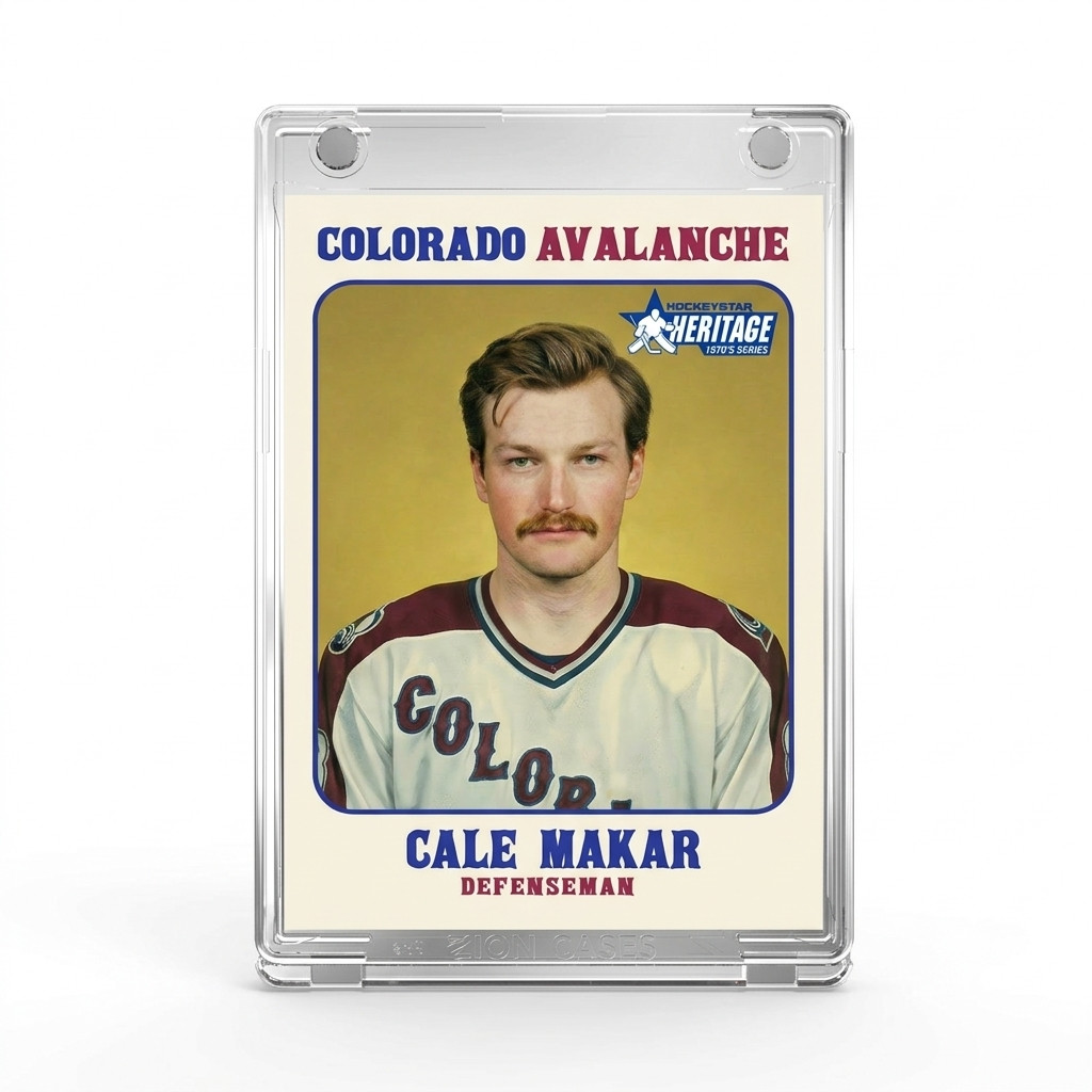 CALE MAKAR 1970'S PARODY - LIMITED EDITION CUSTOM HOCKEY CARD #'D /25