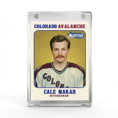 CALE MAKAR 1970'S PARODY - LIMITED EDITION CUSTOM HOCKEY CARD #'D /25