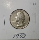 1942 Washington Quarter Lot #14