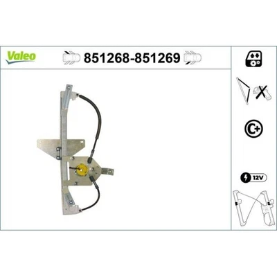1x Lève-vitre VALEO 851268 convient pour CITROËN - Photo 1/2