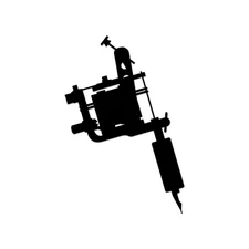 Tattoo Machine Sticker Decal Die Cut