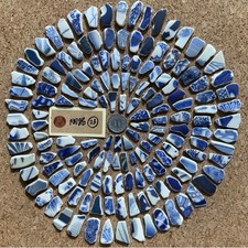 sea glass from Japan Surf-Tumbled Beach Glass elongated pottery small