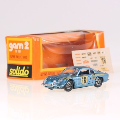 Solido 181 Renault Alpine Rallye 1600 #18 1/43 Metall Modellauto Blau