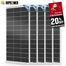 200W 300W 400W 800W 12V Solar Panel Mono 18BB Battery Charge RV PV Home Off-Grid