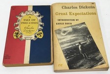 A Tale Of Two Cities by Charles Dickens 1958, Great Expectations 1964 Paperbacks