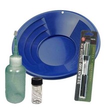 Sluice Monkey 12" Blue Gold Pan Panning Kit