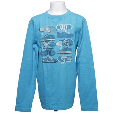 Gap Kids, Langarmshirt, Größe: 140, Blau, Baumwolle/Polyester, Print #xuN