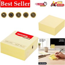 Yellow Sticky Notes - Coloured, Self-Stick Notes, Memo Block, Note Pad, Schoo...