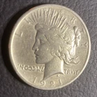 1921 Morgan Silver Dollar, Circulated, P-Mint, 90% Silver, Last Issue