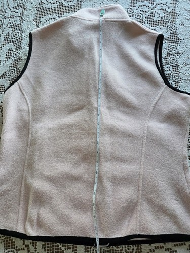 Montana Grizzlies Griz Fleece Vest Womens L Football Pink Black Gorpcore - Picture 8 of 9