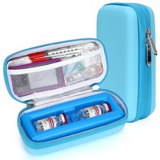 Insulin Vial Cooler Travel Case - TSA Approved Diabetes Carrying Bag Keep Med