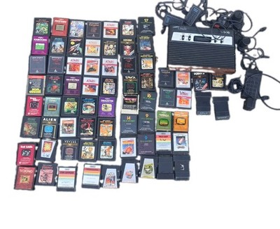 Atari 2600 Launch Edition Wood Console (NTSC) SEARS Edition Rare 70 Games Read