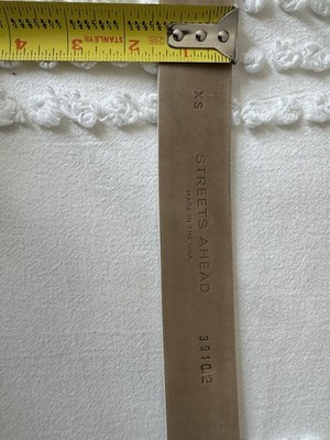 Streets Ahead Elizabeth Belt XS White Crackle Leather Gold  display picture 1