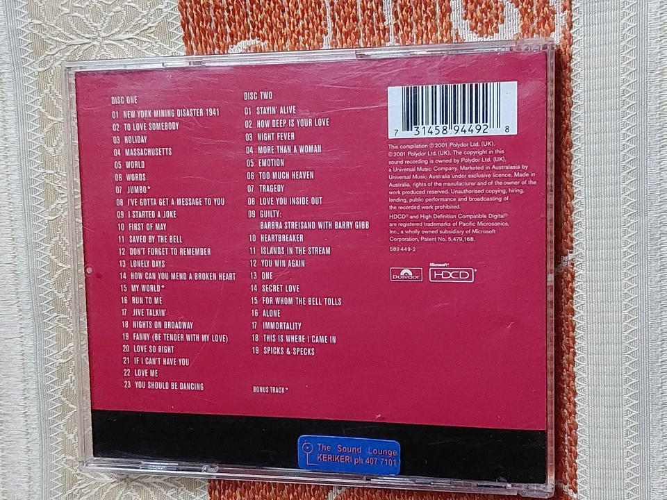 Bee Gees - Their Greatest Hits: The Record - HDCD - Doppel CD,  Australia 2001. - Bild 4 von 4