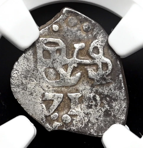 Spanish Colonial Era - Peru. Philip V, 1702-1737. Silver Cob 1/2 Real, NGC VF