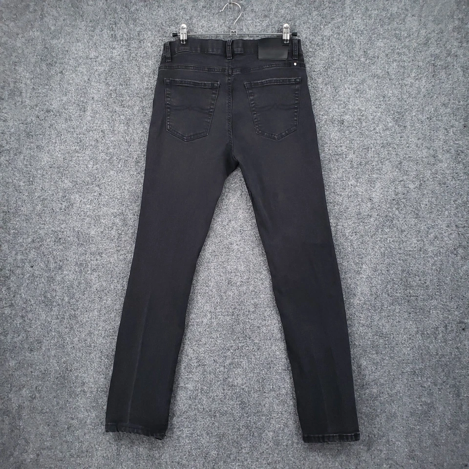 Lucky Brand Jeans Boys 14 Black Authentic Skinny Dark Wash Stretch Distressed - Image 2 of 4