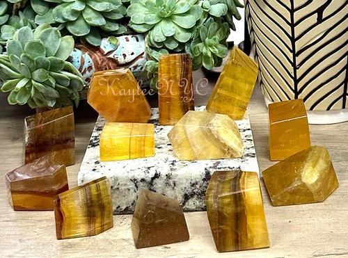 Venta al por mayor lote de 2 libras de energía curativa cristal de fluorita amarilla natural de forma libre - Imagen 2 de 4