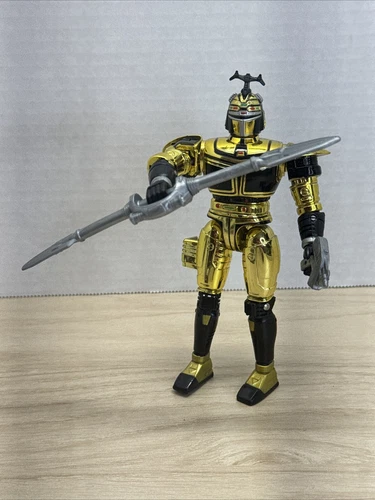 1997 Bandai Beetleborg Metallix Chromium Gold Beetleborg Vintage Complete Rare