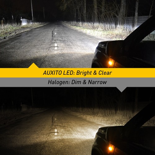 AUXITO Pair H11 H9 LED Headlight Bulbs Low Beam Super Bright 6000K White Fanless - Picture 5 of 11