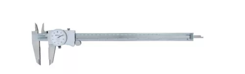 Mitutoyo 505-747 Dial Caliper with Carbide OD Jaws, 0-12" Range, .001"