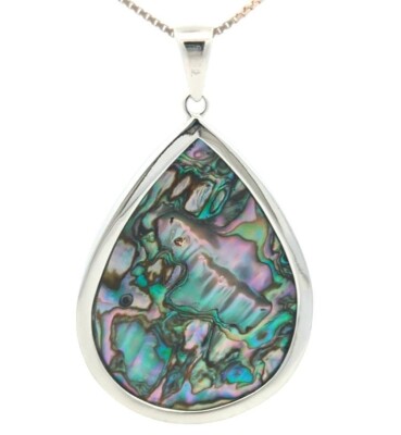 Video Samuel B Behnam Natural Mother Of Pearl 925 Sterling Silver Necklace 