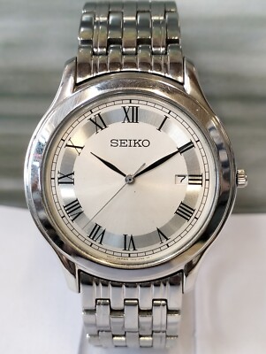 40s Vintage Dunn & Co 7 3/8 59cm オープンロード WRISTWATCH QUARTZ WHITE DIAL 7N32-0DJ0 JAPAN MEN'S FULL WORKING