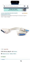 Dual Male Splitter To Female Cable - Y Splitter - 8 Inches Long