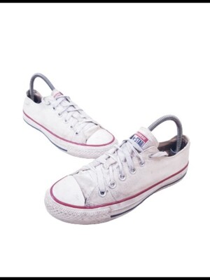 Converse All Star Damen Frauen Weiß Schnürschuhe Turnschuhe Sneaker Schuhe Größe 5 UK 