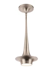 Modern Forms Hugo 24" LED Mini Pendant 3000K Brushed Nickel - PD-20324-BN