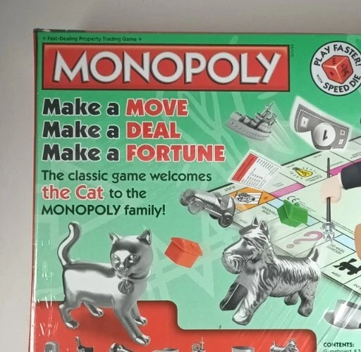 Monopoly Board Game by Hasbro Gaming with Cat Token ~ Sealed Family Board Game - Image 3 of 4