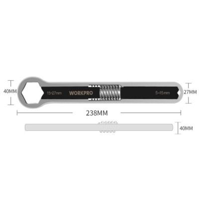Schraubenschlüssel (12 Inch) Auto Reparatur Werkzeug Adjustable Wrench