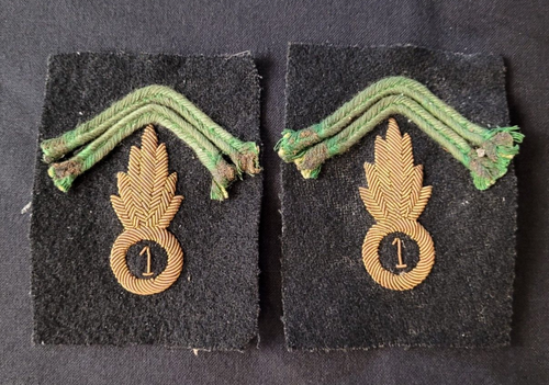 PATTES DE COL Officier Légion étrangère 4e REI cannetille Troisième