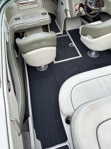 2005 Sea Ray 200 Select Swim Platform Cockpit Pad Boat EVA Teak Deck Floor Mat - Picture 2 of 24