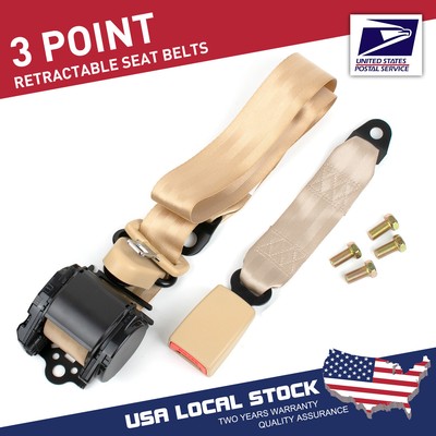 For Jeep CJ YJ Wrangler 82-95 3 Point Seat Belt Retractable Safety Belt Shoulder