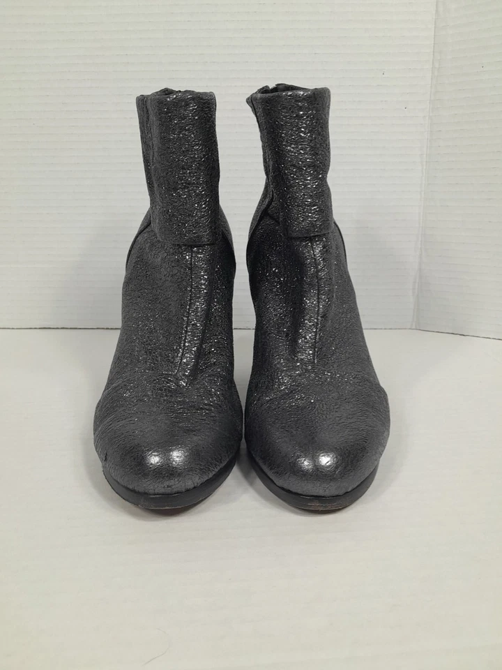 Rag & Bone Newbury Bootie Ankle Boots Gunmetal Metalic Women 36.5 / US Sz 6.5 - Image 3 of 4
