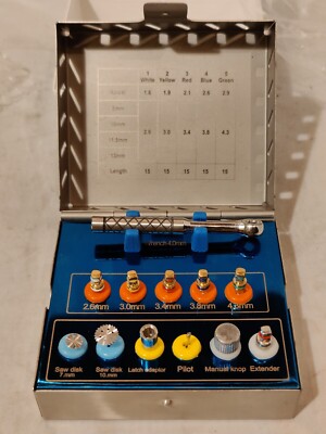 Dental Bone Expander Kit Sinus Lift With Saw Disks Surgical Implant Instruments