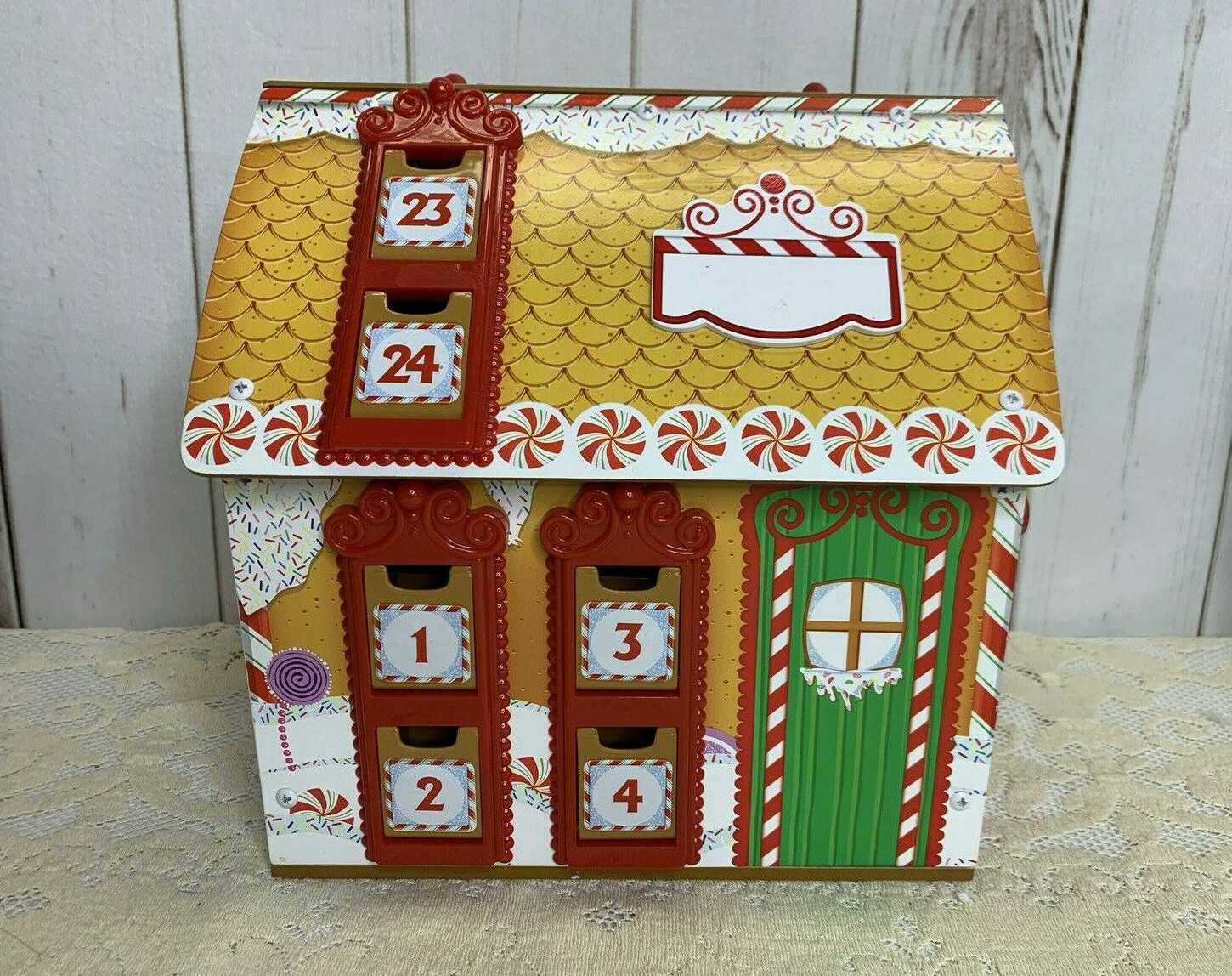 Kidkraft Wooden Advent Calendar Christmas Gingerbread House 24 Drawers  Boxes | eBay