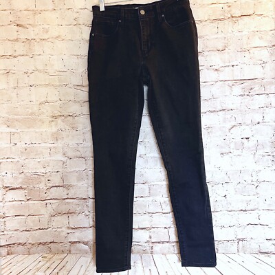 Levis Womens 721 High Rise Skinny Jeans Size 29 Black Wash