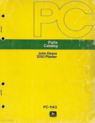 JOHN DEERE 1250 PLANTER PARTS CATALOG