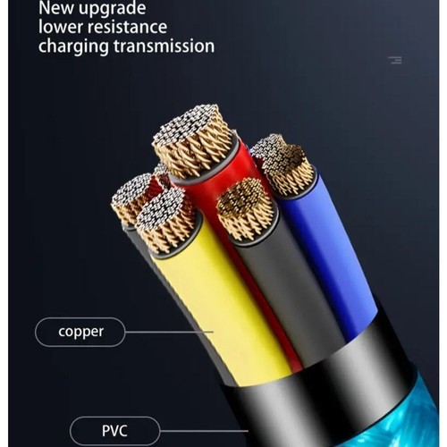 New Gold Nylon Braided USB to Type C Data Cable High Speed Transfer Safe Charge - 第 6/6 張圖片