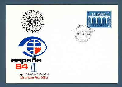 EUROPE C.E.P.T. - Full postcard - Isle of Man - 1984 - Spain '84