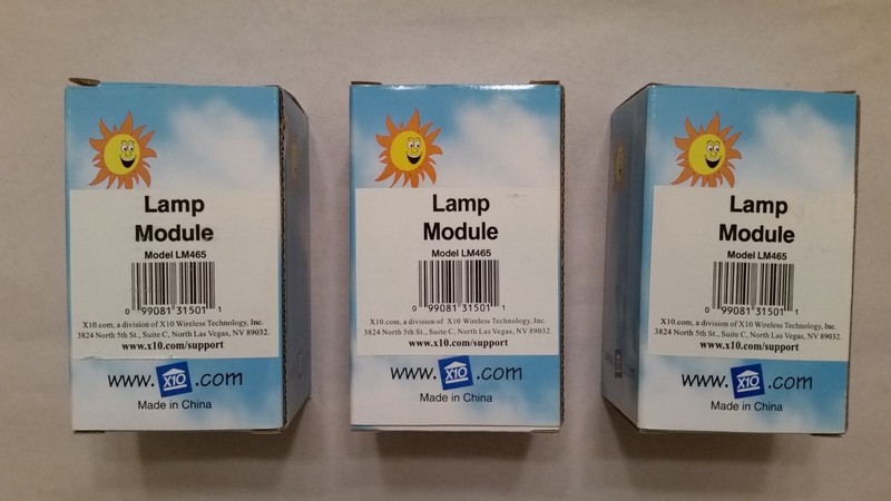 Lot of 3 - X-10 Lamp Modules Model LM465