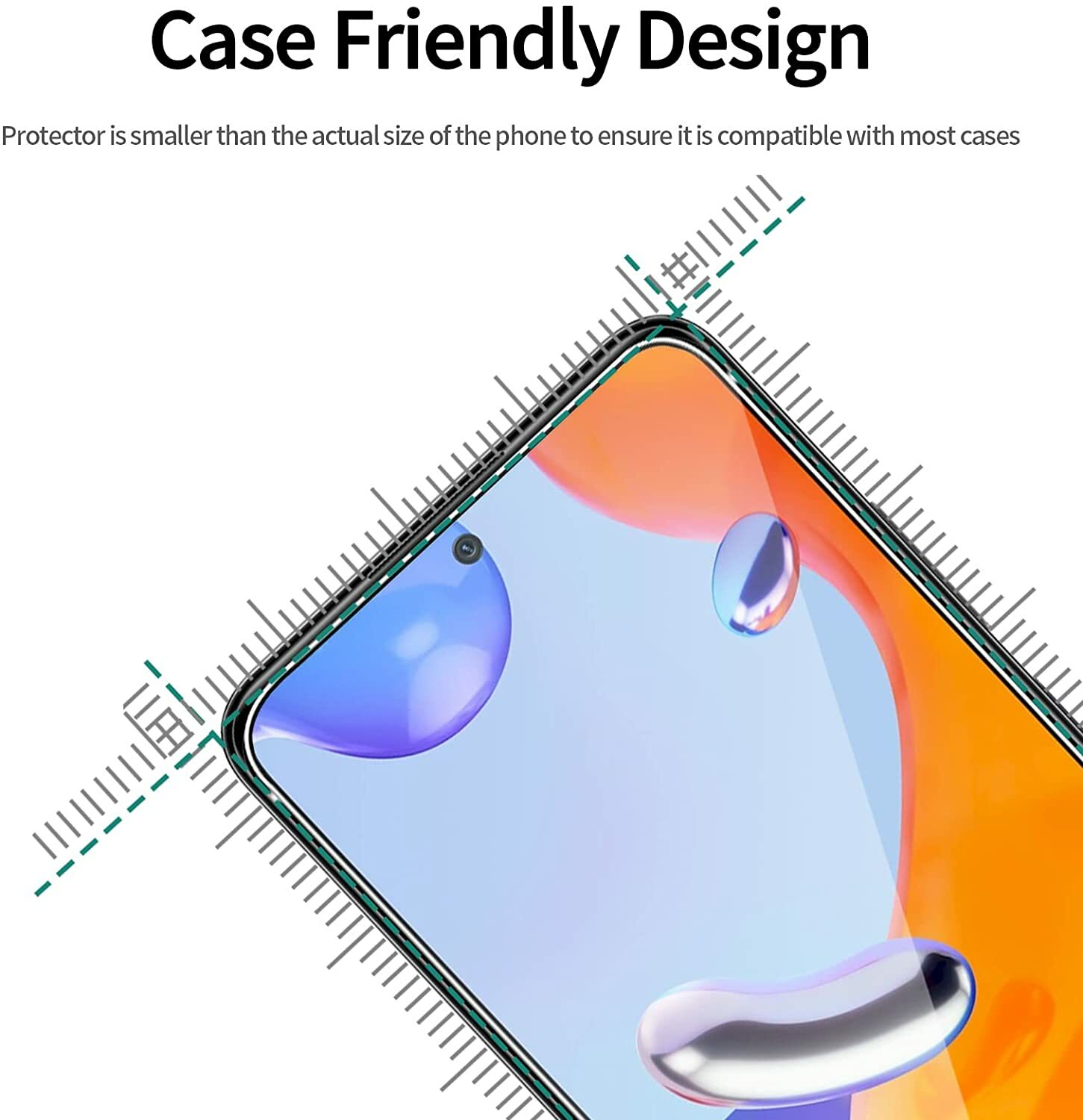 2X Schutzglas Glasfolie für Xiaomi Redmi Note 11 Pro 5G Display Panzerfolie 9H