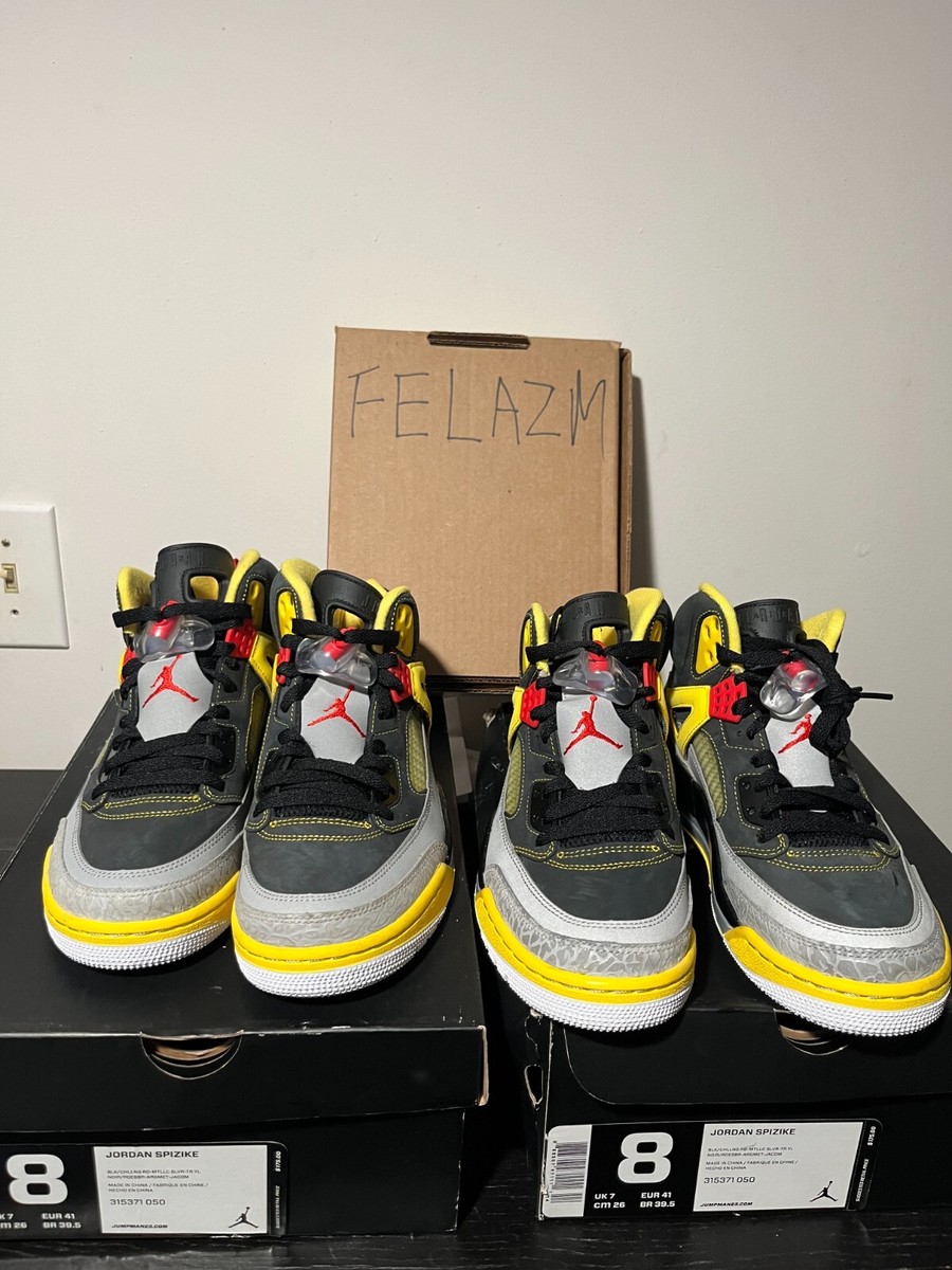 Jordan Spizike Elephant '3M' Reflective Black Yellow Rare 315371