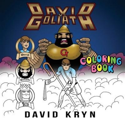 David Vs Goliath Coloring Book, Paperback by Kryn, David, Brand New, Free shi...