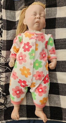 Doll Vintage 1987 Lee Middleton CHERISH  Blonde Hair 20 '' Newborn 
