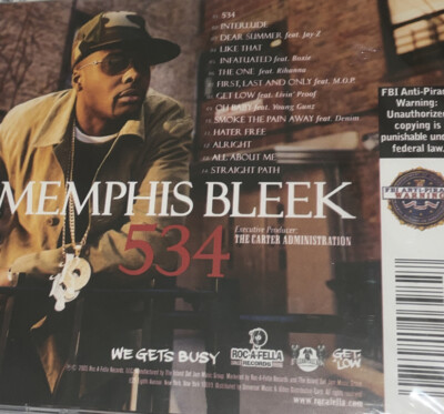 Memphis Bleek 534 2005 Limited Edition Promo CD Jay-Z, Rihanna