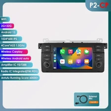 Android 13 Carplay Wifi FM Car Stereo Radio For BMW E46 318i 325i 330i 1998-2005